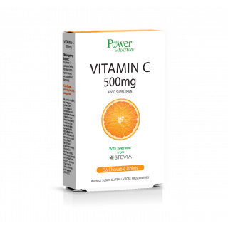 Power Health Vitamin C 500mg 36 Μασώμενα Δισκία