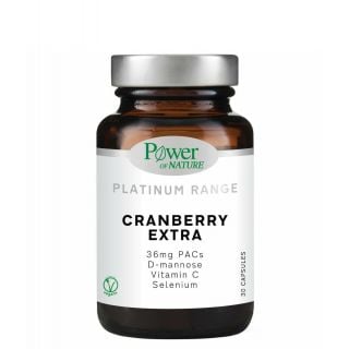 Power Of Nature Platinum Range Cranberry Extra 30κάψουλες για το Ουροποιητικό Σύστημα & το Ανοσοποιητικό