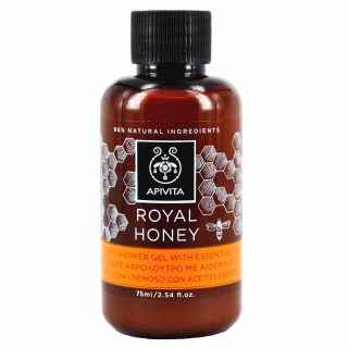 Apivita Mini Royal Honey Shower Gel With Essential Oils 75ml