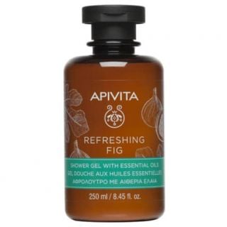 Apivita Refreshing Fig Shower Gel with Essential Oils 250ml Αναζωογονητικό Αφρόλουτρο Σύκου με Αιθέρια Έλαια