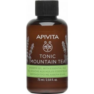 Apivita Mini Tonic Mountain Tea Shower Gel 75ml Mini Αφρόλουτρο με Αιθέρια Έλαια