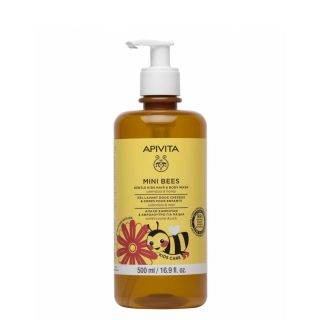 Apivita Mini Bees Απαλό Σαμπουάν & Αφρόλουτρο για Παιδιά με Καλέντουλα & Μέλι 500ml