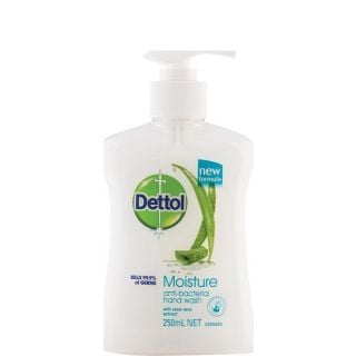 Dettol Ενυδατικό Αντιβακτηριδιακό Υγρό Κρεμοσάπουνο με Αντλία με Aloe Vera & Πρωτεϊνες Γάλακτος 250ml