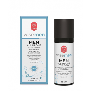 Vican Wise Men All In One After Shave Ανδρική Κρέμα Προσώπου για Ενυδάτωση, Αντιγήρανση & Ανάπλαση 50ml