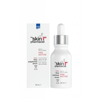 Intermed The Skin Pharmacist Αge Active Olive Polyphenols Serum 30ml Αντιοξειδωτικός Ορός για Ενίσχυση της Άμυνας της Επιδερμίδας