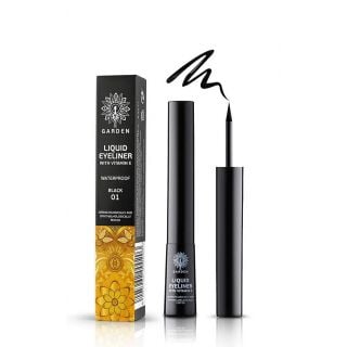 Garden Αδιάβροχο Υγρό Eyeliner με Βιταμίνη E Black 01 4ml