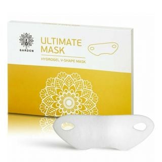 Garden Ultimate Hydrogel V-Shape Mask 2τμχ Ενυδατική & Συσφικτική Μάσκα Υδρογέλης με Χρυσό & Κολλαγόνο για Πηγούνι & Λαιμό