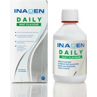 Inaden Mouthwash Daily Mint flavor 500m Φθοριούχο στοματικό διάλυμα με γεύση Μεντα