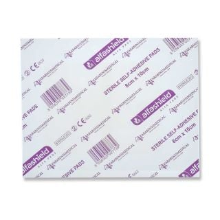 Karabinis Medical Alfashield Αποστειρωμένο Αυτοκόλλητο Επίθεμα 8cm x 10cm 1τμχ