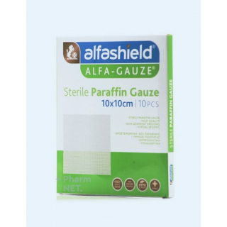 Karabinis Medical Alfashield Sterile Praffin Gauze 10x10cm 10pcs