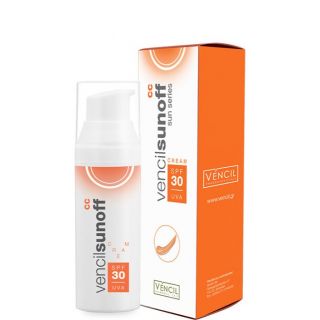 Vencil Sunoff CC Cream SPF30 Αντηλιακή Κρέμα Κατά των Χρωματικών Ατελειών 50ml