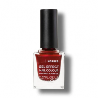 Korres Gel Effect Nail Colour Velour Red 58 Βερνίκι Νυχιών 11ml