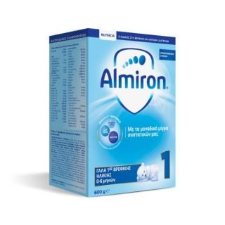 Nutricia Almiron 1 Baby Milk 0-6m 600g Γάλα 1ης βρεφικής ηλικίας από 0-6 μηνών Χωρίς Φοινικέλαιο