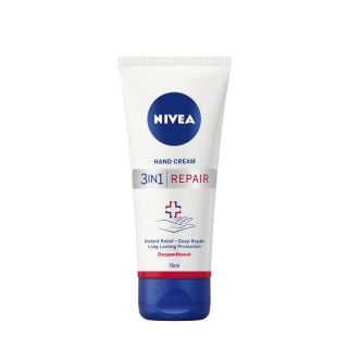 Nivea 3σε1 Repair & Care Ενυδατική & Επανορθωτική Κρέμα Χεριών 75ml