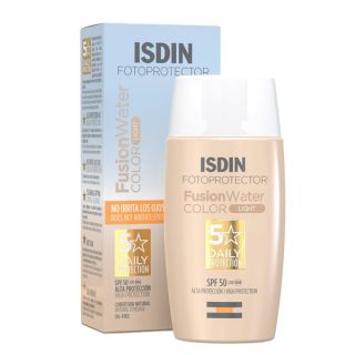 Isdin Fusion Water SPF50+ Color Light Αντηλιακό Προσώπου 50ml