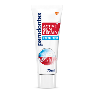 Parodontax Active Gum Repair Fresh Mint, Οδοντόκρεμα για την Αποκατάσταση των Ούλων που Αιμορραγούν από την 1η Εβδομάδα, 75ml