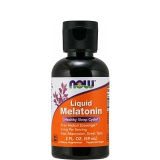 Now Foods Liquid Melatonin 59ml Συμπλήρωμα Διατροφής Μελατονίνης για την Αϋπνία & Διαταραχές Ύπνου