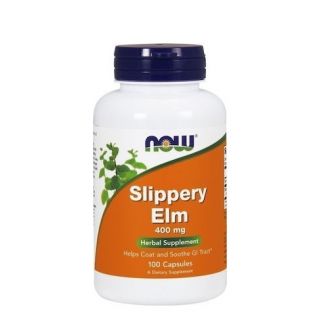 Now Foods Slippery Elm 400mg Προστασία Πεπτικού &  Γαστρεντερικού Συστήματος 100κάψουλες