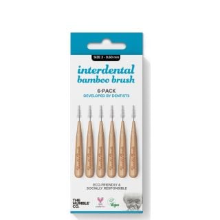 Humble Bamboo Interdental Brush Μεσοδόντια Βουρτσάκια Μέγεθος 3 0.6mm Μπλε 6τεμάχια