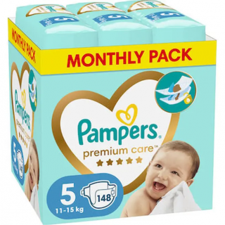 Pampers Premium Care Maxi No5 (11-16kg) 148 Πάνες