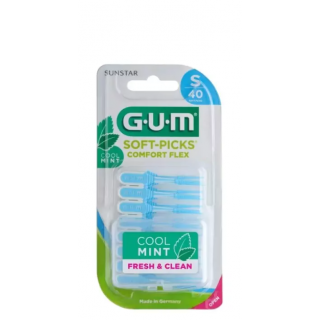 Gum Soft Picks 669 Comfort Flex Cool Mint Μεσοδόντια Βουρτσάκια Small 40τεμάχια