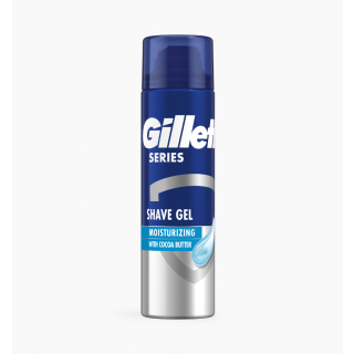 Gillette Series Moisturizing Gel Ξυρίσματος Mε Βούτυρο Κακάο 200ml
