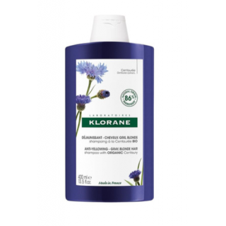 Klorane Shampooing a la Centauree 400ml Σαμπουάν με Κενταυρίδα για Γκρίζα & Λευκά Μαλλιά