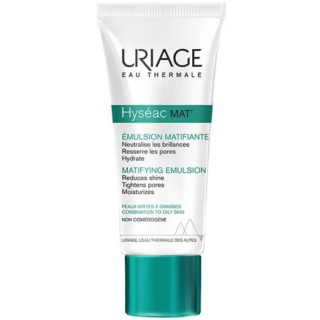 Uriage Hyseac Mat Emulsion 40ml Ματ Αποτέλεσμα για Λιπαρές Επιδερμίδες