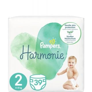 Pampers Πάνα με Αυτοκόλλητο Harmonie No. 2 για 4-8kg 39τμχ