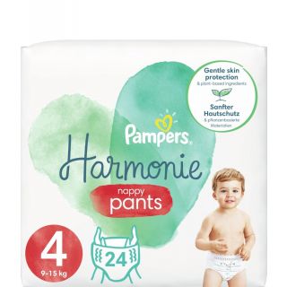 Pampers Harmonie Nappy Pants Πάνες-Βρακάκι No4 9-15kg 24τεμάχια