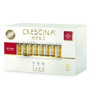 Crescina Transdermic HFSC Man 500 Thining Hair Αμπούλες Μαλλιών κατά της Τριχόπτωσης Μεσαίο Στάδιο για Άνδρες 40x3.5ml