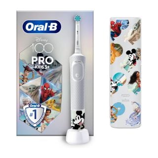 Oral-B Disney 100 Vitality Pro Kids Electric Toothbrush Ηλεκτρική Οδοντόβουρτσα με Θήκη Ταξιδίου 3+ Ετών 1τμχ