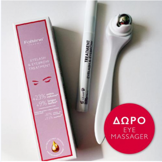 Foltene Pharma Eyelash and Eyebrow Treatment 6.5ml Αγωγή Ενδυνάμωσης για Βλεφαρίδες & Φρύδια + ΔΩΡΟ Eye Massager