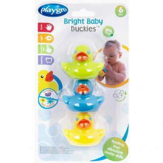 Playgro Bright Baby Duckies 6m+ 3 Items