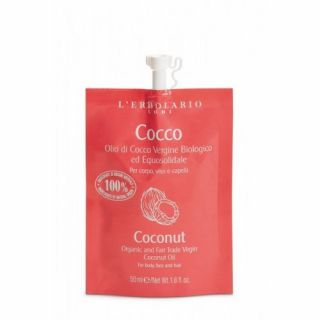 L' erbolario Cocco Organic Coconut Oil 50ml Οργανικό Έλαιο Καρύδας για Μαλλιά Πρόσωπο & Σώμα