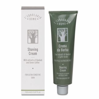 L' erbolario Uomo Shaving Cream 150ml Κρέμα Ξυρίσματος για Πολύ Ευαίσθητες Επιδερμίδες