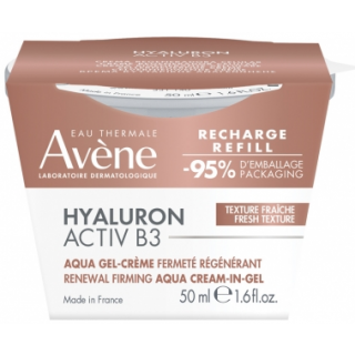 Avene Hyaluron Activ B3 (Ανταλλακτικό) Αντιγηραντικό Gel-Κρέμα Προσώπου Κυτταρικής Ανανέωσης Με Υαλουρονικό Οξύ 50ml 
