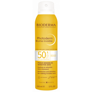 Bioderma Photoderm Brume Invisible SPF50+ 150ml Διάφανο Αντιηλιακό Σπρέι για Πρόσωπο & Σώμα