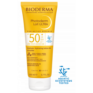 Bioderma Photoderm Lait Ultra SPF50+ Αδιάβροχο Αντηλιακό Γαλάκτωμα Προσώπου & Σώματος 200ml