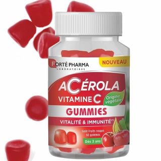 Forte Pharma Acerola Συμπλήρωμα Διατροφής με Βιταμίνη C 60 Ζελεδάκια