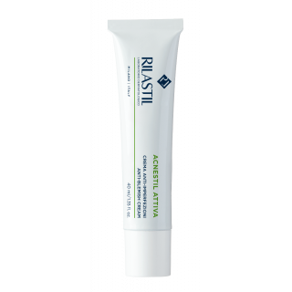 Rilastil Acnestil Attiva Anti-Blemish Cream 40ml Κρέμα Προσώπου με Υαλουρονικό Οξύ για Επιδερμίδες με Ατέλειες & Τάση Ακμής