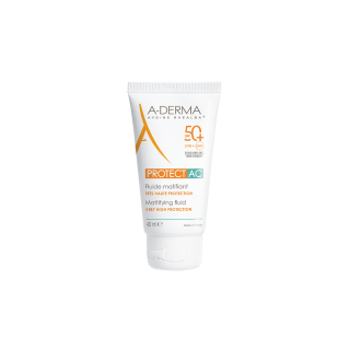 A-Derma Protect AC Fluide Matifiant SPF50+  Αντηλιακή Κρέμα Προσώπου για Ακνεϊκό Δέρμα