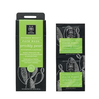 Apivita Express Face Mask Moisturising & Soothing Prickly Pear 2 x 8ml