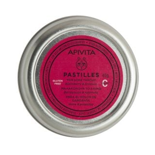 Apivita Pastilles Blackberry & Propolis 45gr Παστίλιες με Βατόμουρο & Πρόπολη