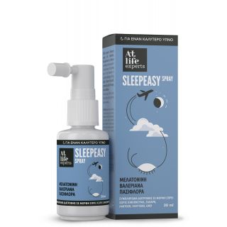 Atlife Experts Sleepeasy Spray Συμπλήρωμα Διατροφής για τον Ύπνο με Μελατονίνη, Βαλεριάνα & Πασιφλόρα 30ml 