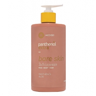 Medisei Panthenol Extra Bare Skin 3 in 1 Cleanser Καθαριστικό Προσώπου, Σώματος, Μαλλιών 500ml