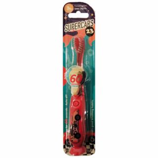 Flashing Timer Soft Toothbrush Supercars