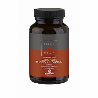 Terranova Cordyceps, Rhodiola & Ginseng 50 Caps