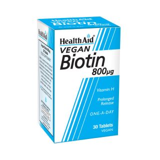 Health Aid Biotin 800μg 30 Tabs Βιοτίνη