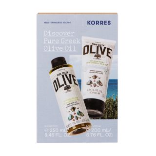 Korres Promo Discover Pure Greek Olive Oil  Αφρόλουτρο Θαλασσινό Αλάτι 250ml & Κρέμα Σώματος Θαλασσινό Αλάτι  200ml